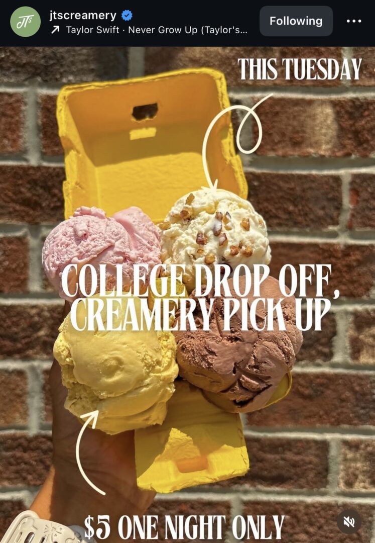 Ice cream scoops in a yellow holder.